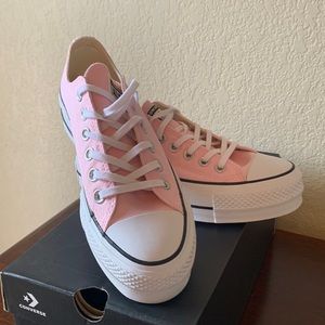 Converse pink platform All Stars